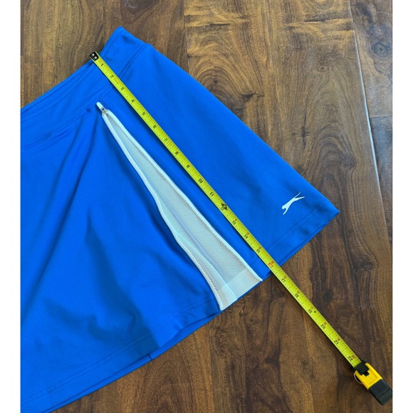 Slazenger Skort Blue Zipper Side Sz S Women Tennis Activewear Golf Pickleball - Picture 4 of 5